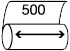 Rollenware 500cm Breite