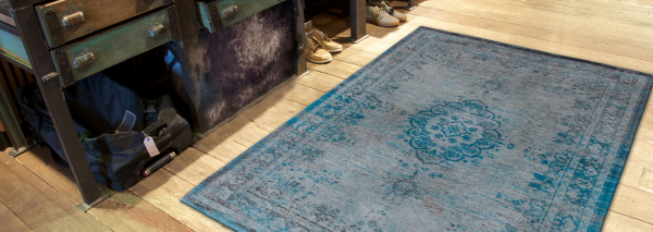 Fading World Medallion - 140 x 200 cm 8255 Grey Turquoise